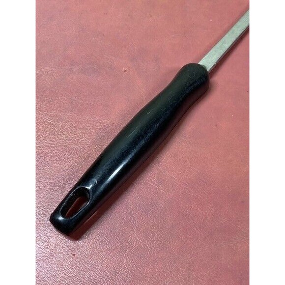 Vintage EKCO Lifting/Turning Meat Fork with Faux Wood Handle - Picture 5 of 11